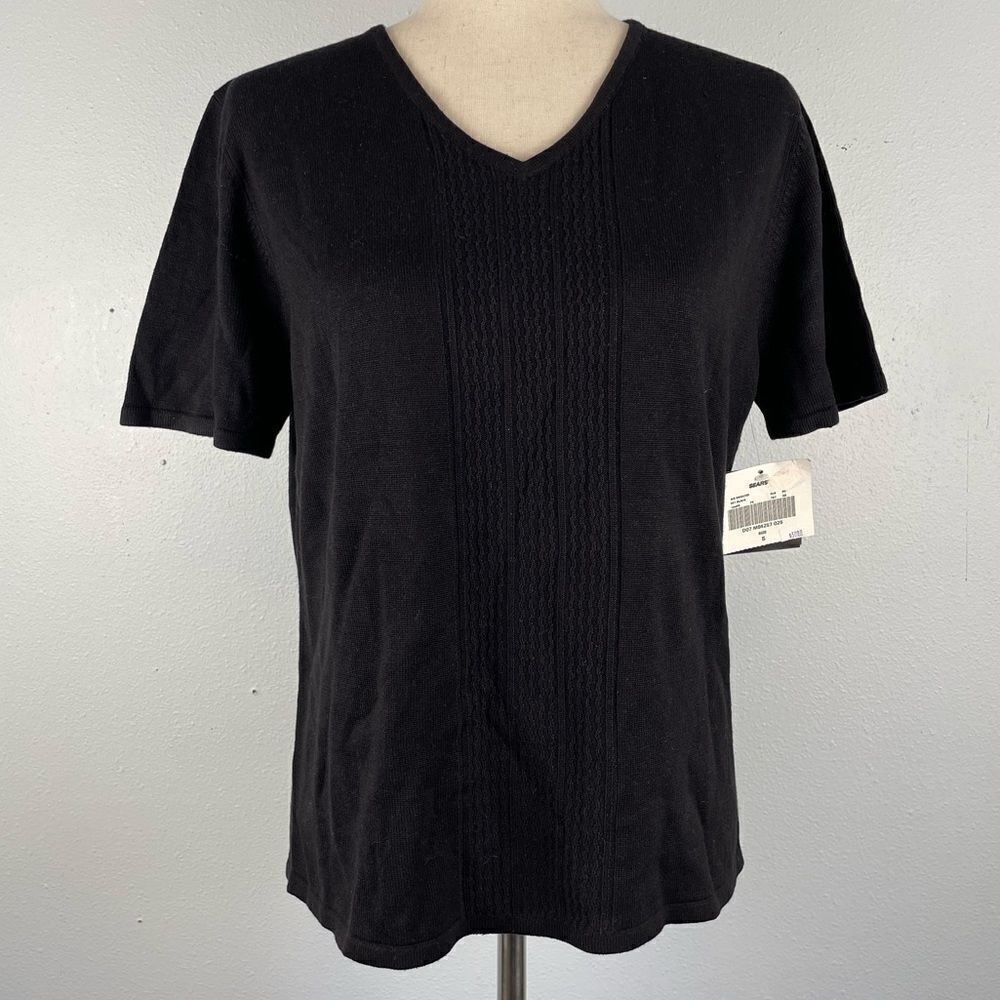 NWT Sag Harbor Silk Blend V-Neck Sweater Size S